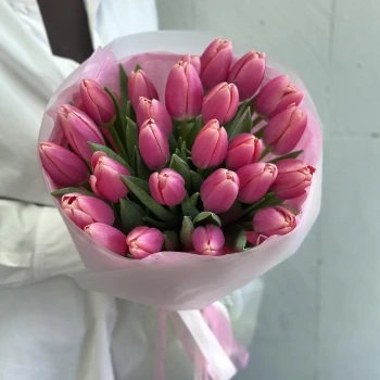 31 ярко розовый тюльпан